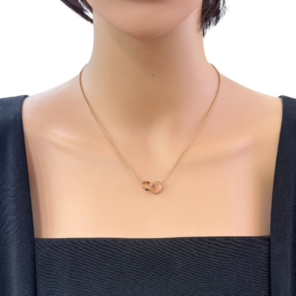Cartier Baby Love Necklace, 18K Pink Gold, Women's, CARTIER - Picture 2 of 9